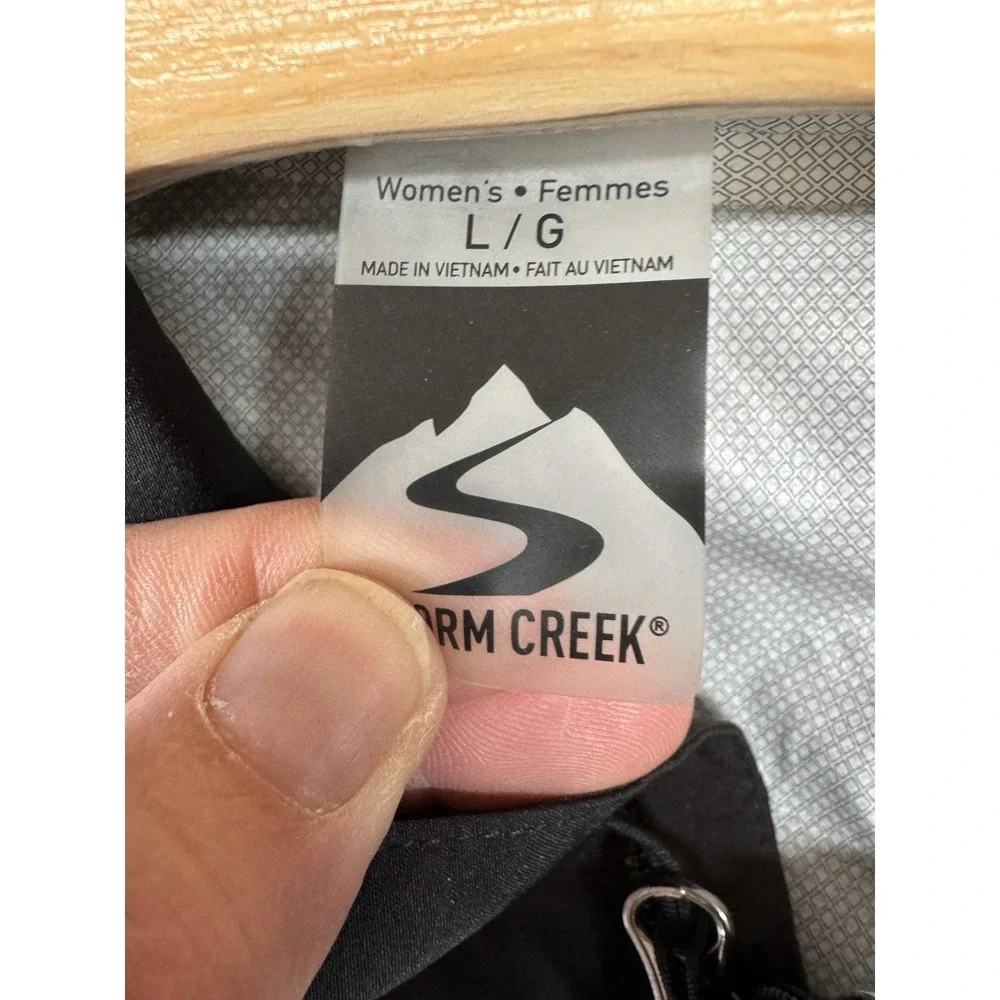 Storm Creek Caroina Panthers‎ Charlotte FC Black Rain Jacket Women's Size L